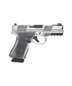 Black Rain Frontline+ Handgun 9mm Luger 15rd Magazine 3.75" Barrel Bright White Battleworn Finish Optic Ready
