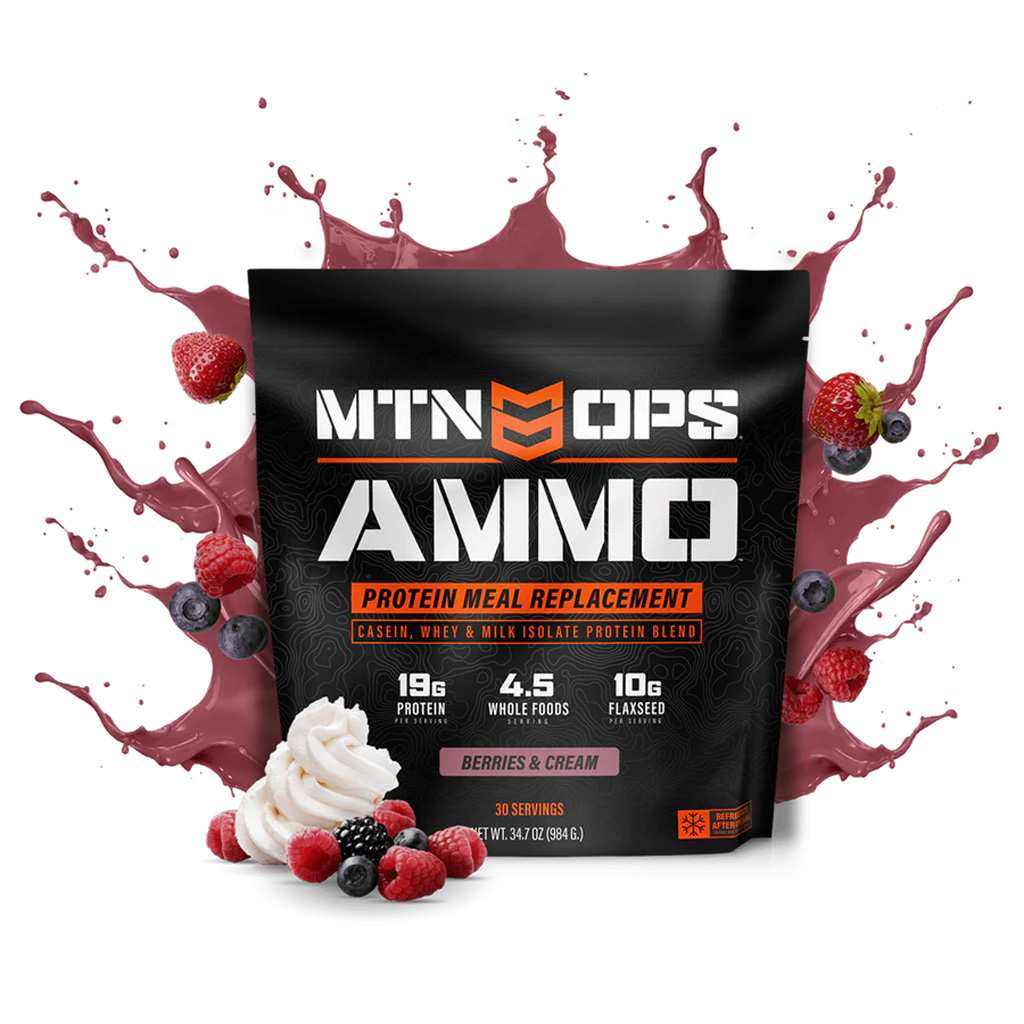 MTN Ops Ammo Whey Protein Strawberries and Cream 1 MTN Ops Ammo Whey Protein Strawberries and Cream