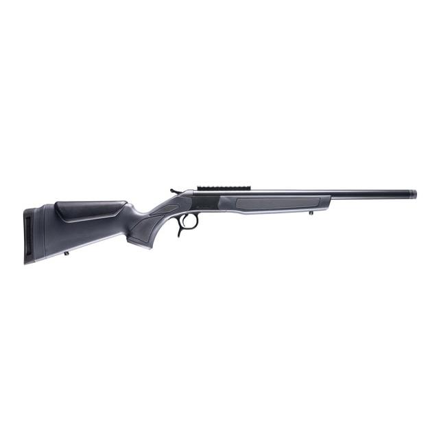 CVA Scout Single Shot Rifle .300 Blackout 16.5" Threaded Blued Barrel Grey Stock 0 MOA Pic Rail