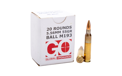 GO 556NATO M193 55GR FMJ 20/1000 1 GO 556NATO M193 55GR FMJ 20/1000