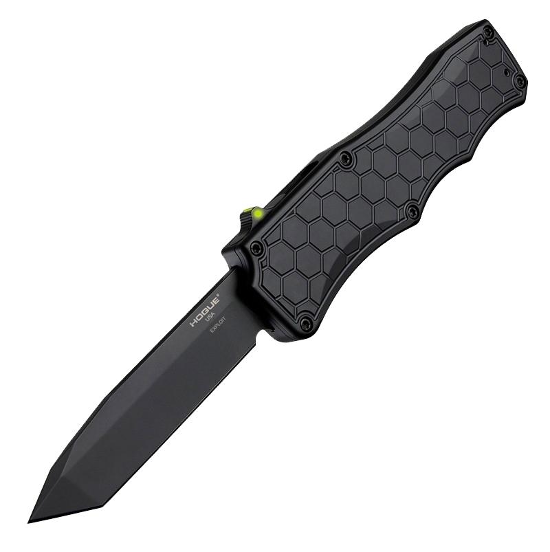 Hogue Exploit OTF Automatic Knife 3-1/2" Tanto Blade Black
