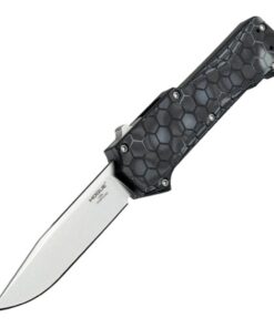 Hogue Compound OTF Automatic Knife 3-1/2" Clip Point Blade G-Mascus Black