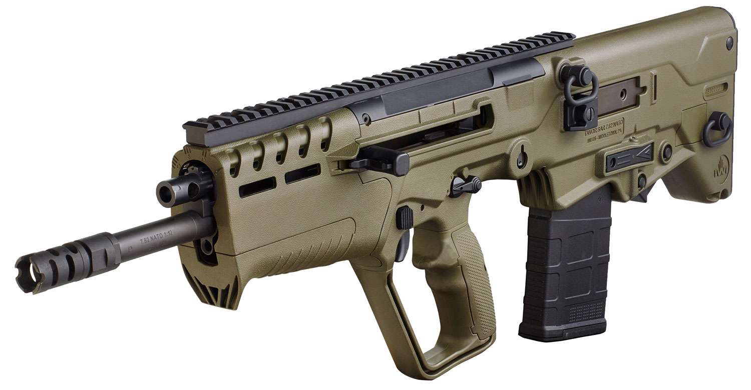 IWI TAVOR 7 BULLPUP RIA 308 WIN 16.5IN BBL OD GREEN POLY FLATTOP 1-10RD PMAG