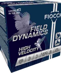Fiocchi High Velocity Shotshells 28 ga 3" 1 oz 1300 fps #8 25/ct