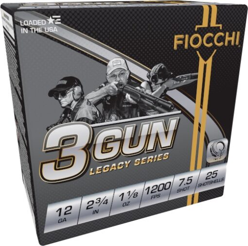 FIOCCHI SHOOTING DYNAMICS 3 GUN AMO 12GA 2.75 IN 1 1/8 OZ #7.5 1200FPS 25-RD ( 10 BOXES PER CASE )