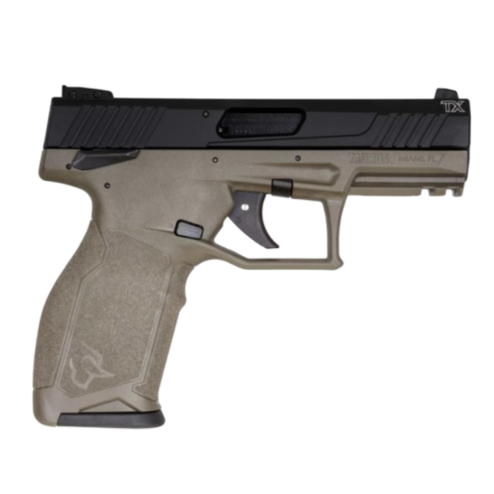 Taurus 2TX22 Handgun .22 LR 16&22rd Magazines 4.1" Barrel Black Slide/ODG Frame