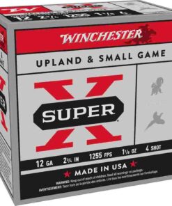 Winchester Super-X Heavy Game Shotshells 12 ga 2-3/4" 1-1/8 oz 1255 fps #4 25/ct