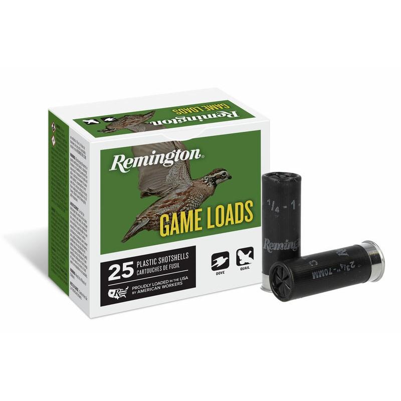 Remington Lead Game Load 16 ga 2 3/4" 2 1/2 dr 1 oz #6 1200 fps - 25/ct 1 Remington Lead Game Load 16 ga 2 3/4" 2 1/2 dr 1 oz #6 1200 fps - 25/ct