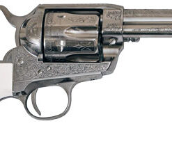 CIMARRON FRONTIER 45LC PW FS - 4.75" ENGRAVED NICKEL/IVORY