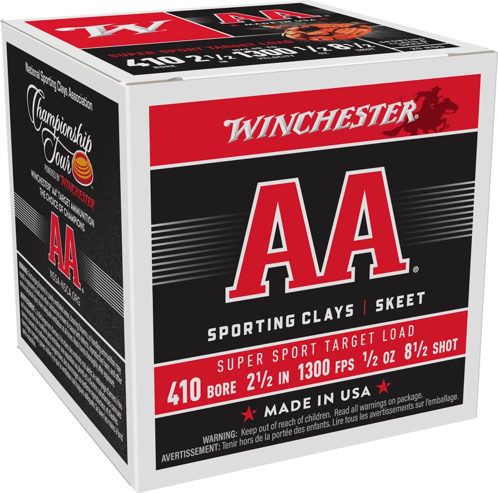 WINCHESTER AA SUPER SPORT 410GA 2 1/2" 1/2 OZ #8.5 25RD BX 250RD CASE