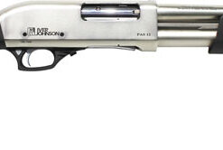 IVER JOHNSON PUMP 12GA. 3" - 18" CYLINDER SATIN NICKEL SYN
