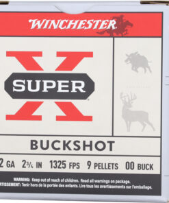 WINCHESTER SUPER-X 12GA 2.75" - 00 BUCK 9 PELLETS 25RD 10BX/CS