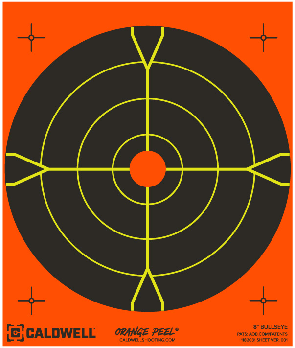 CAL TRGT ORANGE 8IN 5PK