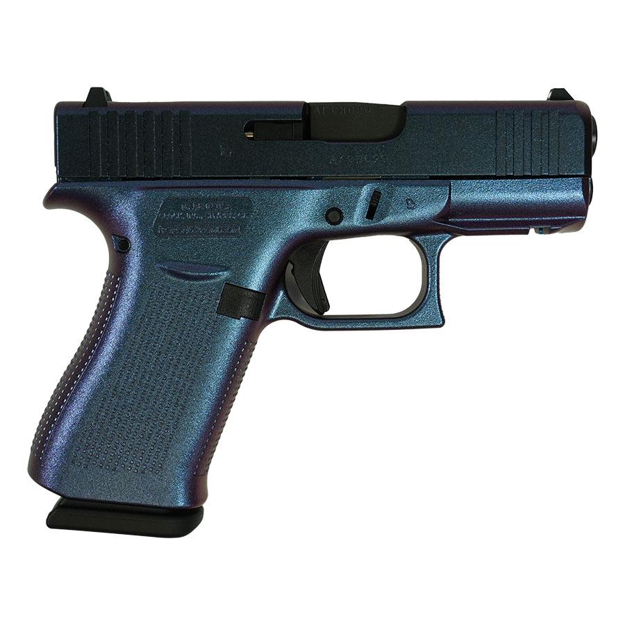 Glock 43X Mongoose Purple Handgun 9mm Luger 10rd Magazines(2) 3.4" Barrel Accessory Rail USA Made - Glock