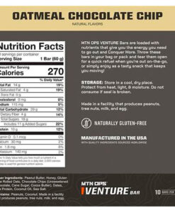 MTN OPS Venture Bar Oatmeal Chocolate Chip 10pk
