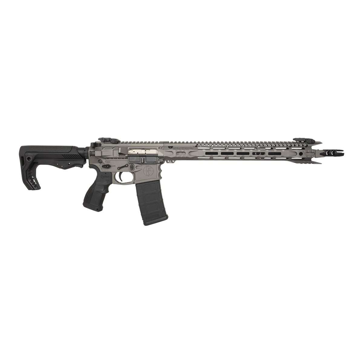 FOSTECH STEALTH RAPTOR RIA 5.56 16IN BBL MACH-1 16IN RAIL SINGLE STAGE TRIGGER TUNGSTEN