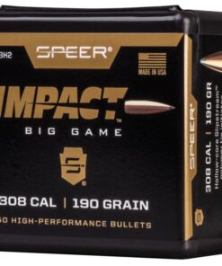 Speer Impact Big Game Bullets .308 Win 190gr TIPPED PLATED CB 50/ct