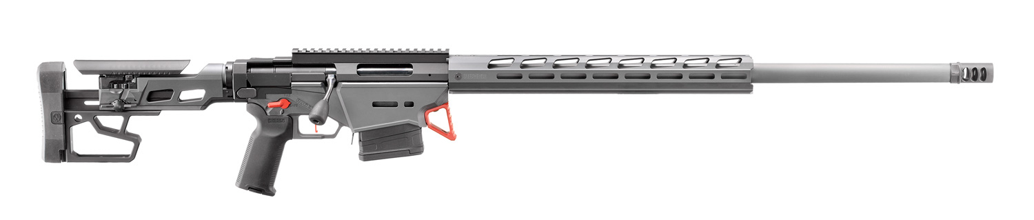 RUGER PRECISION RIFLE CUSTOM SHOP 6.5 CM 26"BBL, STEALTH GRY CERAKOTE, TRIGGER TECH TRIGGER, 2-10RD 1 RUGER PRECISION RIFLE CUSTOM SHOP 6.5 CM 26"BBL, STEALTH GRY CERAKOTE, TRIGGER TECH TRIGGER, 2-10RD
