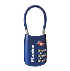 MASTERLOCK TSA PADLOCK COMBO BLUE