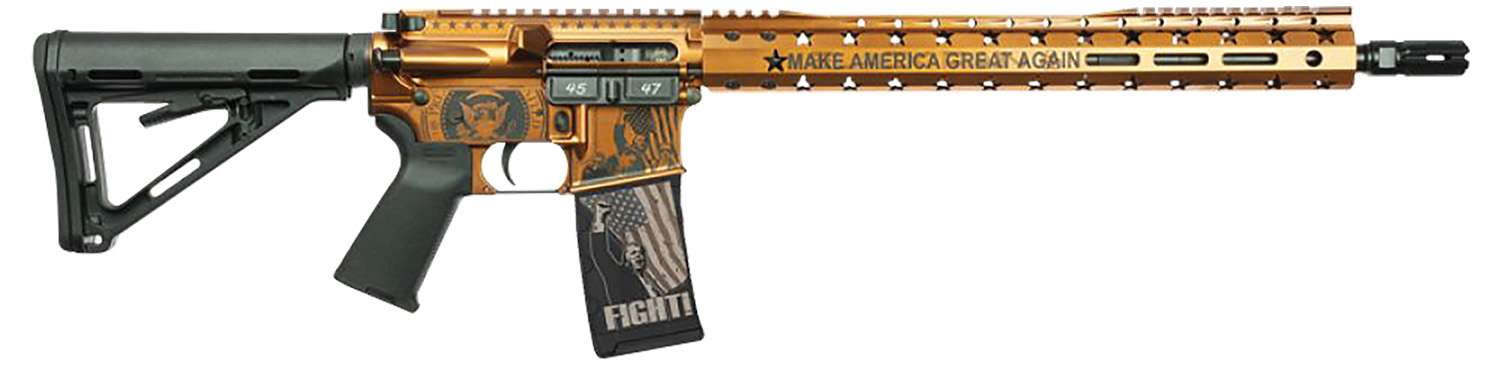 BLACK RAIN SPEC15 RIA 5.56 16IN BBL COPPER FX  CERAKOTE 15IN MLOK 30RD TRUMP RIFLE