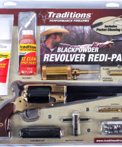 TRADITIONS BP REVOLVER 1858 - REM 44 CAL BRASS/WAL REDI-PAK