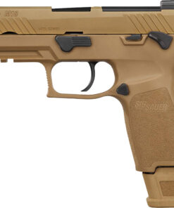 SIG M18 COMMERCIAL 9MM 3.9" - SIGLITE (3)10RD MAN SAF COYOTE