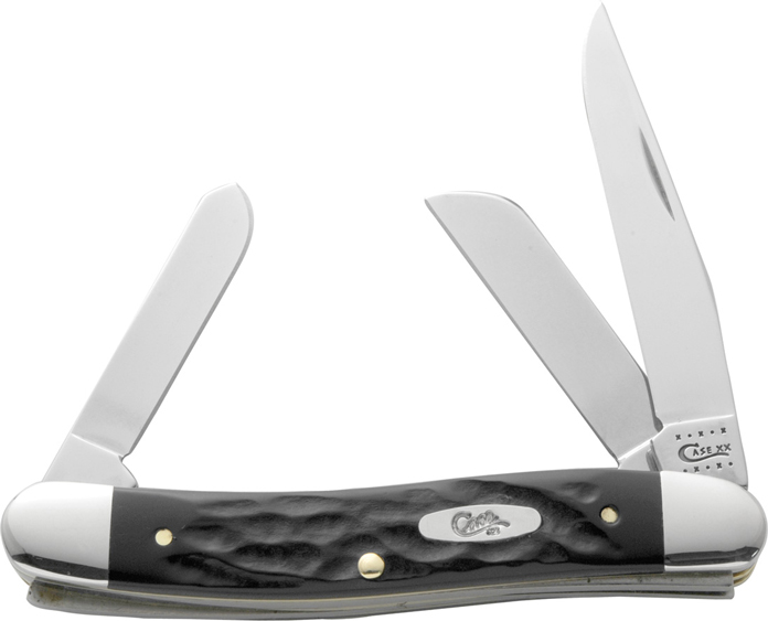 Case Rough Black Stainless Steel Medium Stockman Pocket Knife