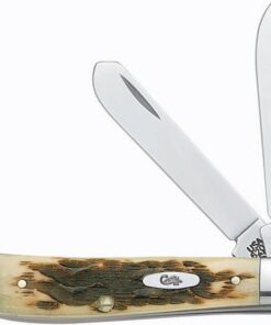 Case Amber Bone Stainless Steel Stockman Pocket Knife