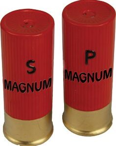 RIVERS EDGE SHOTSHELL SHAPED - SALT & PEPPER SHAKERS