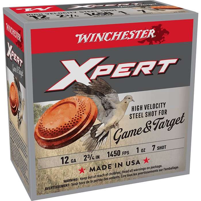 WINCHESTER 12 GA 2-3/4" LSZ 1 OZ #7 STL XPERT HV 25 RD/BX 10 BX/CS
