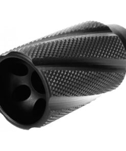 Tacfire Knurled Linear Compensator Flash & Concussion Forwarder 7.62x39 14x1 LH Black