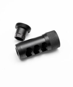Area 419 Hellfire Self Timing Muzzle Brake 7mm/30cal Black Nitride 5/8-24