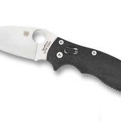 SPYDERCO MANIX 2 BLACK G10 PLAINEDGE