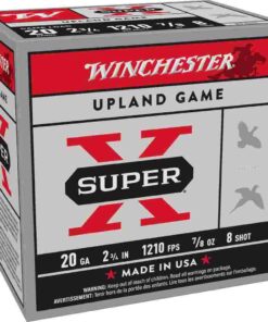 Winchester Super-X Game Shotshells 20 ga 2-3/4" 7/8 oz 1210 fps #8 25/ct