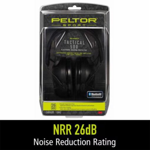 Peltor Sport Tactical 500 Electronic Ear Muffs 26dB Black