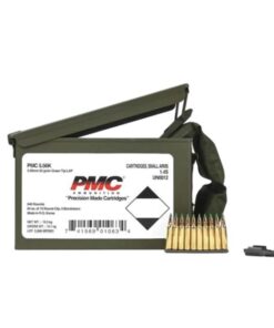 PMC Rifle Ammunition 5.56 NATO 62 gr Green Tip 2920 fps 1680/ct w/Bandoleer Metal Box (2-Metal Boxes) 1680/ct Total