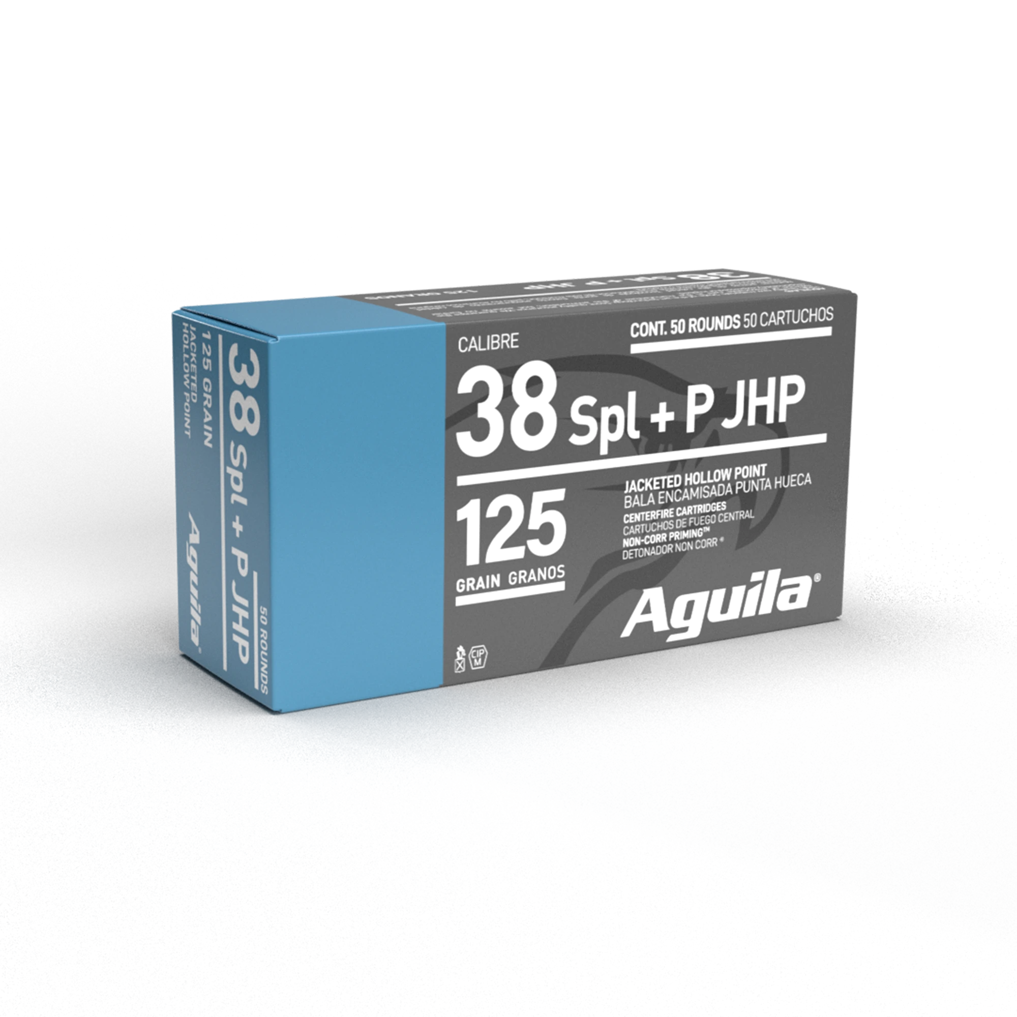 AGUILA 38 SPL JHP 125GR 50RD BOX 10 BXS PER CS