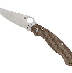 SPYDERCO MILITARY 2 CPM BRN CANVAS
