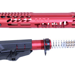 GUNTEC AR15 TRUMP SERIES - FURNITURE SET ANODIZED RED