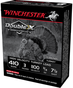 Winchester Double X Diamond Grade Turkey Shotshells .410 ga 3" 3/4 oz 1100 fps #7.5 10/ct
