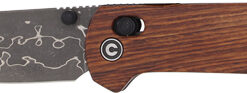 CIVIVI KNIFE YONDER 2.88" - GUIBOURTIA WOOD/DAMASCUS BLADE