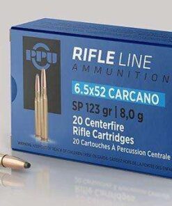 PPU METRIC RIFLE AMO 6.5X52 CARCANO 123GR SP 20RD (10 BOXES PER CASE)