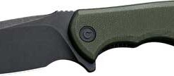 CIVIVI KNIFE MINI PRAXIS 2.98" - OD GREEN G10/BLACK STNWSH D2