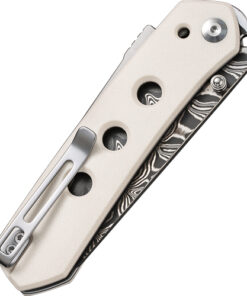 CIVIVI KNIFE VISION FG 3.54" - IVORY G-10/DAMASCUS BLADE