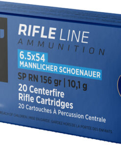 PPU 6.5X54 MANNLICHER SHONAUER - 156GR. JSP-RN 20RD 10BX/CS