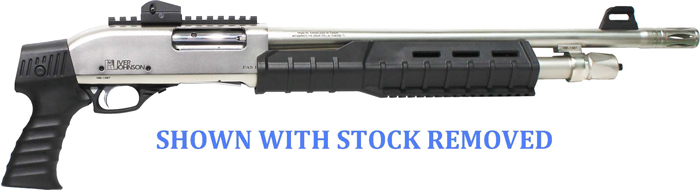 IVER JOHNSON PUMP 12GA 3" 18" - NICKEL QD PISTOL GRIP STOCK 2 IVER JOHNSON PUMP 12GA 3" 18" - NICKEL QD PISTOL GRIP STOCK - Image 2