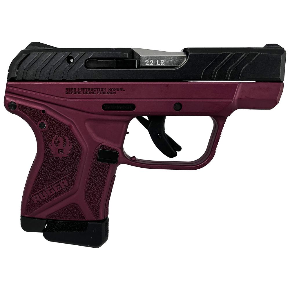 Ruger LCP II Handgun 22 LR 10rd Magazine 2.75" Barrel Black Slide with Black Cherry Frame - Ruger