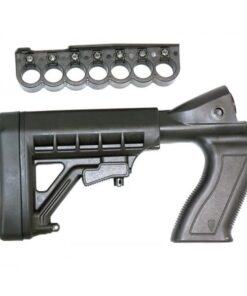 ProMag Mossberg 500 Shotgun Adjustable Buttstock 12 ga  / 7rd Shell Carrier Black Polymer