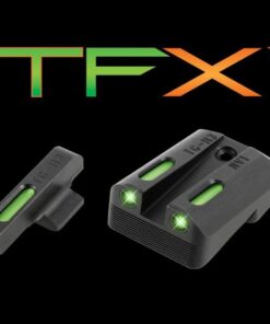 Truglo TFX Tritium/Fiber-Optic Day/Night Sights Fits Novak LoMount cut .260 Front / .450 Rear (1911 5" Govt. .45ACP) Ruger SR1911 Models (regardless o