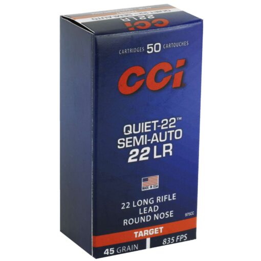 CCI AMO 22LR 40 GR LRN SEMI-AUTO "QUIET 22" SUB SONIC 50RD (100 BOX CASE)